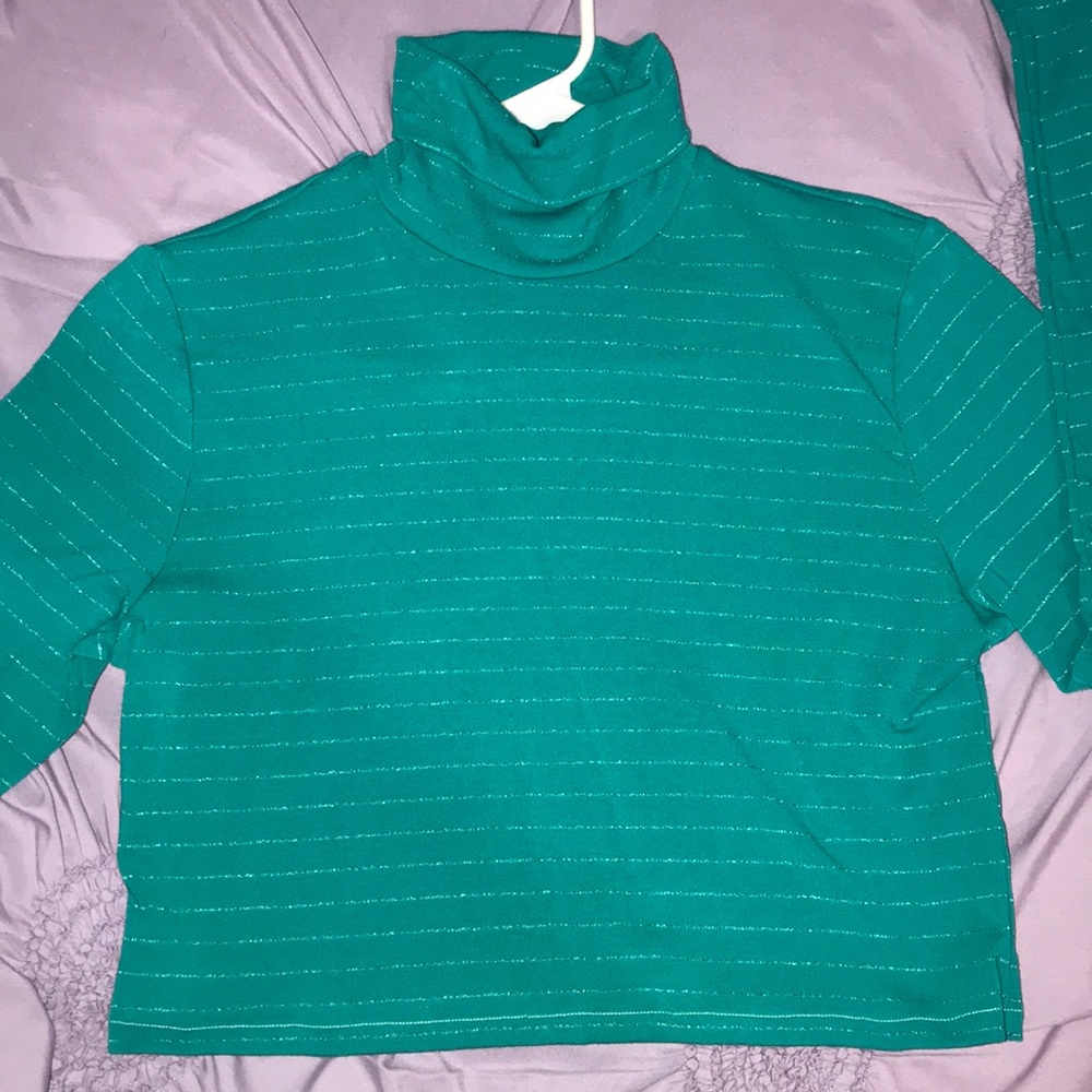 real longsleeve crop top turtleneck